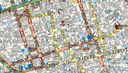 Map showing offices